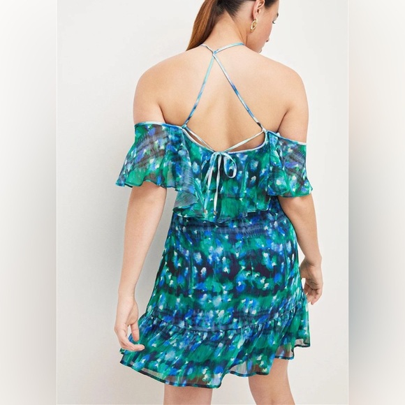 Karen Millen Floral Ruffle Mini Dress - Picture 2 of 5